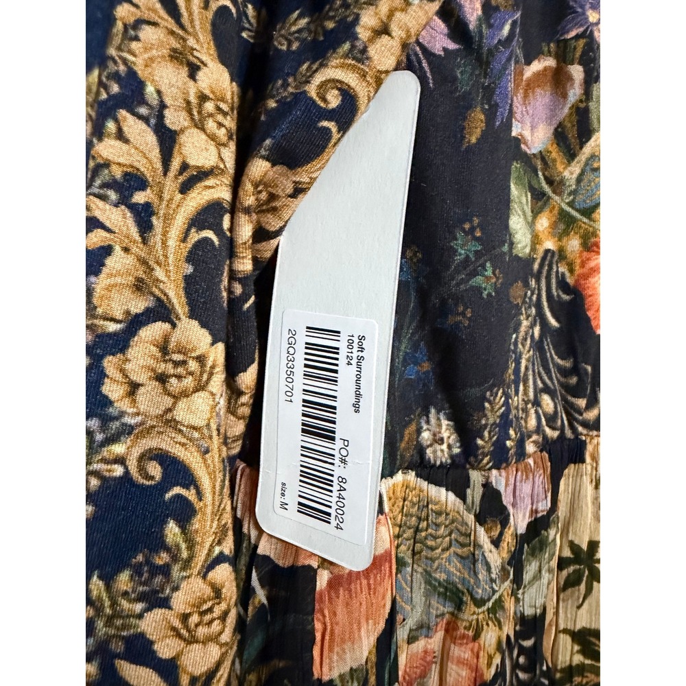 NWT Soft Surroundings Kalista Maxi Dress Size Medium Elegant Icon Scarf Whimsy - Picture 6 of 9